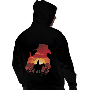 Shirts Pullover Hoodies, Unisex / Small / Black Red Sunset