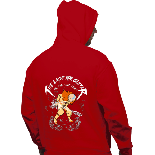 Daily_Deal_Shirts Pullover Hoodies, Unisex / Small / Red The Last Air Guitar