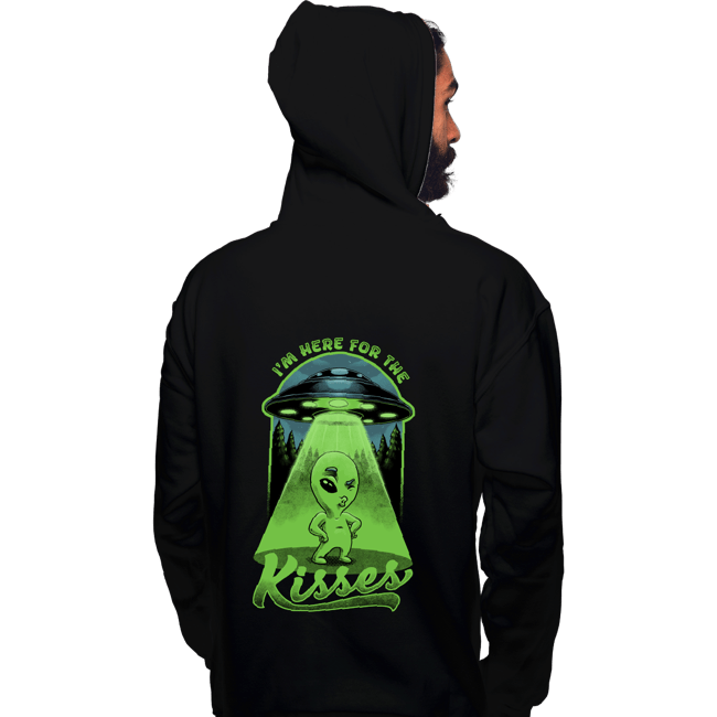 Daily_Deal_Shirts Pullover Hoodies, Unisex / Small / Black Here For The Kisses