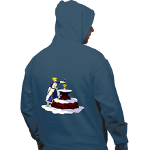 Load image into Gallery viewer, Shirts Pullover Hoodies, Unisex / Small / Indigo Blue Saber In The Stone
