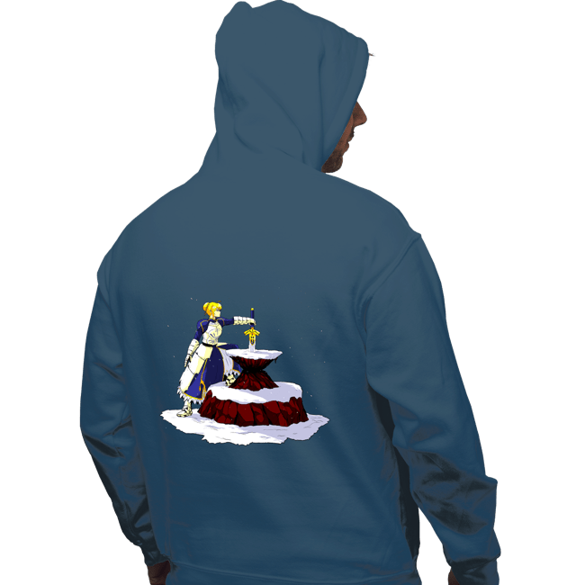 Shirts Pullover Hoodies, Unisex / Small / Indigo Blue Saber In The Stone
