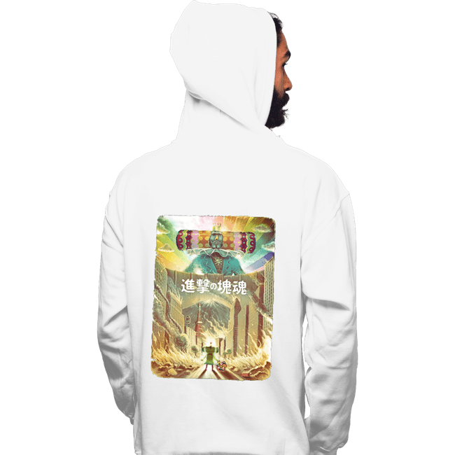 Daily_Deal_Shirts Pullover Hoodies, Unisex / Small / White Attack On Katamari