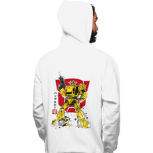 Load image into Gallery viewer, Daily_Deal_Shirts Pullover Hoodies, Unisex / Small / White Bumble Sumi-e
