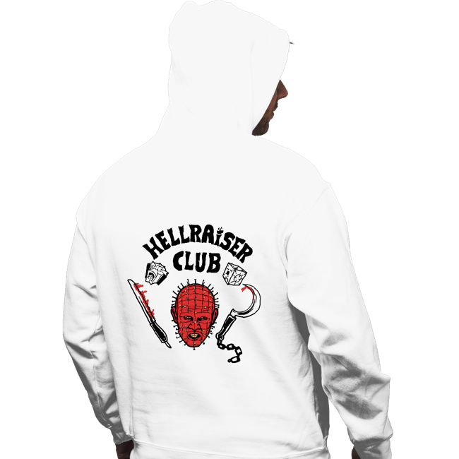 Daily_Deal_Shirts Pullover Hoodies, Unisex / Small / White Hellraiser Club