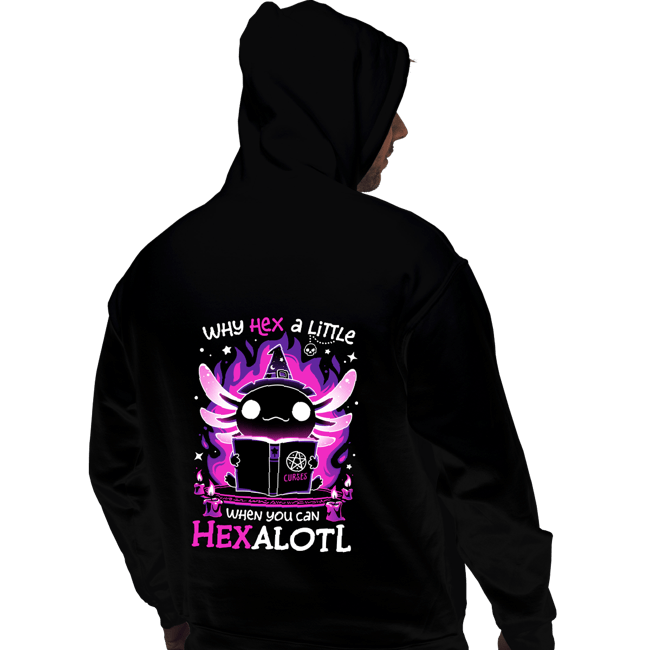 Daily_Deal_Shirts Pullover Hoodies, Unisex / Small / Black Axolotl Witching Hour