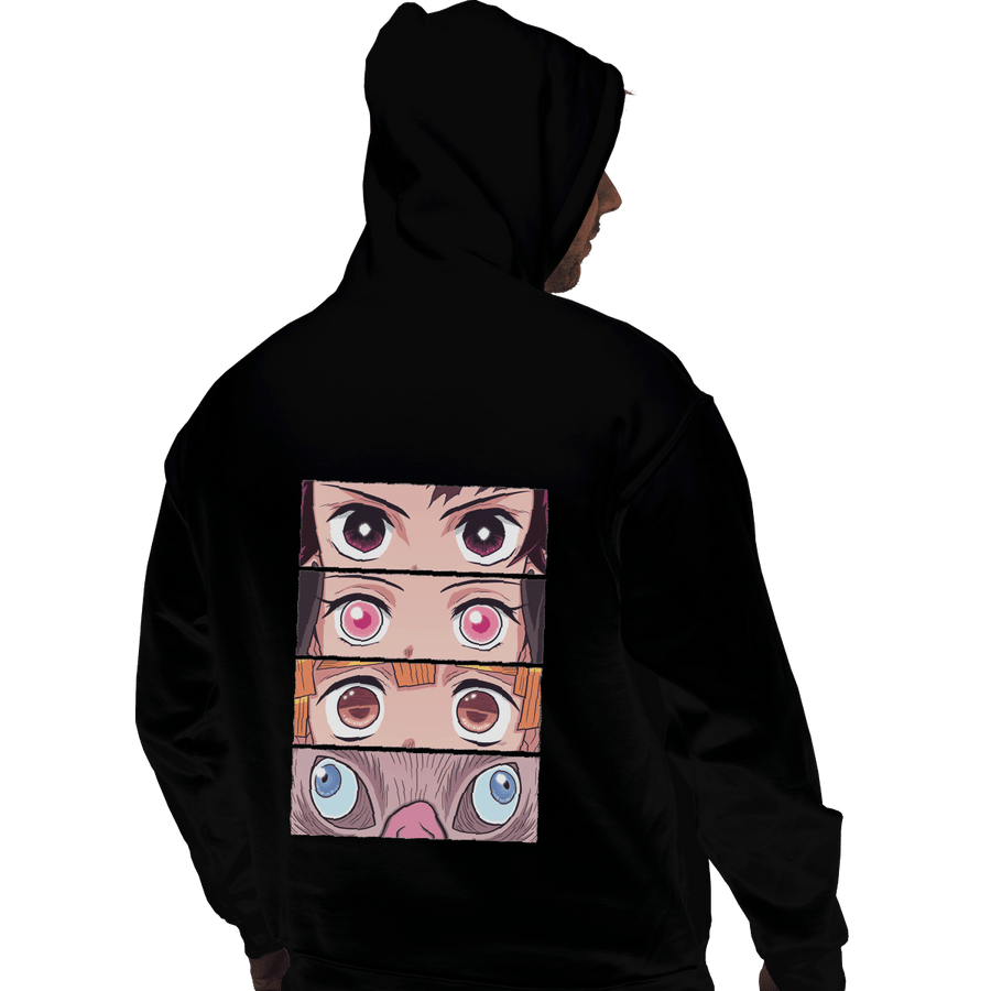 Shirts Zippered Hoodies, Unisex / Small / Black Demon Eyes
