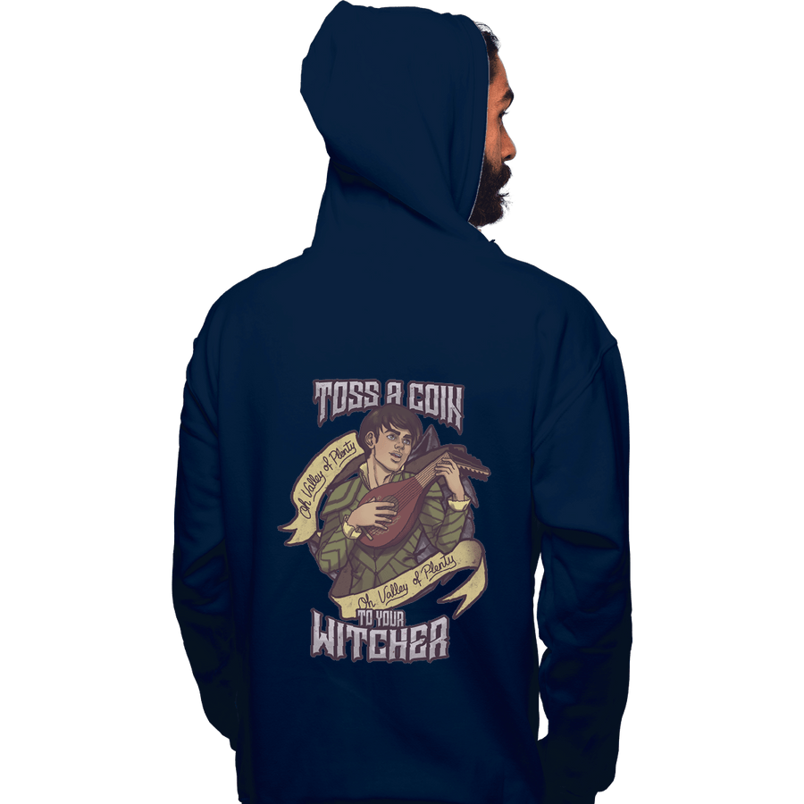 Shirts Zippered Hoodies, Unisex / Small / Navy Toss A Coin