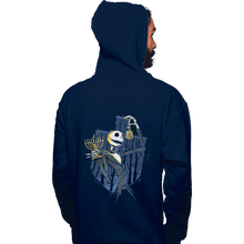 Load image into Gallery viewer, Shirts Zippered Hoodies, Unisex / Small / Navy Hanukkah Town
