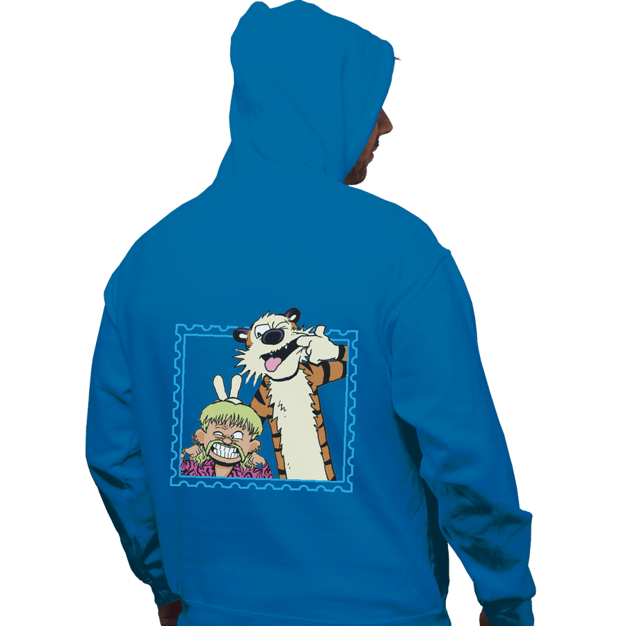 Shirts Zippered Hoodies, Unisex / Small / Royal Blue Exotic Joe and Tiger