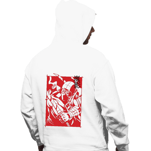 Daily_Deal_Shirts Pullover Hoodies, Unisex / Small / White Ninja Rival