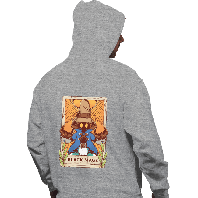 Secret_Shirts Pullover Hoodies, Unisex / Small / Sports Grey Black Mage Tarot Card