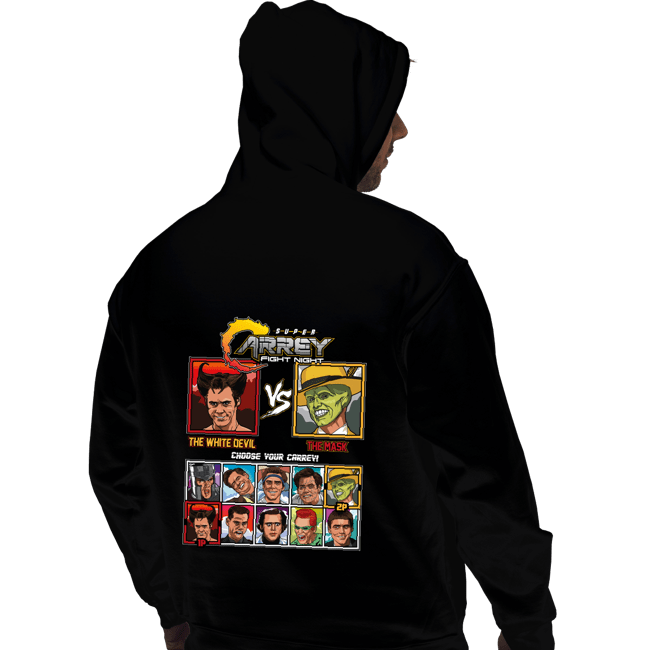 Daily_Deal_Shirts Pullover Hoodies, Unisex / Small / Black Jim Carrey Fight Night