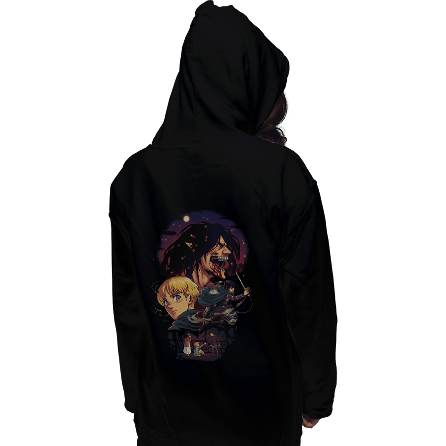 Shirts Pullover Hoodies, Unisex / Small / Black Wings Of Freedom