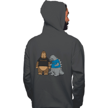 Load image into Gallery viewer, Daily_Deal_Shirts Pullover Hoodies, Unisex / Small / Charcoal Stupid Kaijus!
