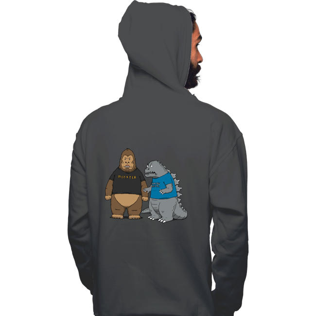 Daily_Deal_Shirts Pullover Hoodies, Unisex / Small / Charcoal Stupid Kaijus!