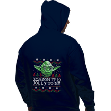 Load image into Gallery viewer, Shirts Pullover Hoodies, Unisex / Small / Navy Season It Is, Jolly To Be
