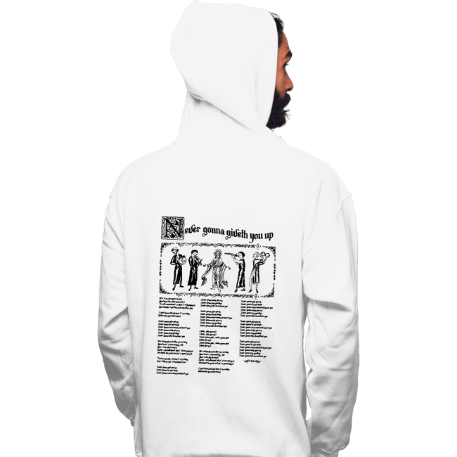 Daily_Deal_Shirts Pullover Hoodies, Unisex / Small / White Never Gonna Giveth