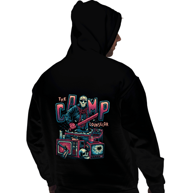 Daily_Deal_Shirts Pullover Hoodies, Unisex / Small / Black The Camp Counselor