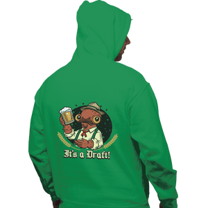 Shirts Zippered Hoodies, Unisex / Small / Irish Green It's A Draft