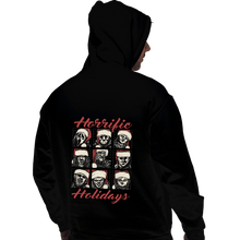 Load image into Gallery viewer, Daily_Deal_Shirts Pullover Hoodies, Unisex / Small / Black Horrific Holidays
