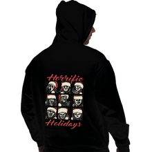 Load image into Gallery viewer, Daily_Deal_Shirts Pullover Hoodies, Unisex / Small / Black Horrific Holidays
