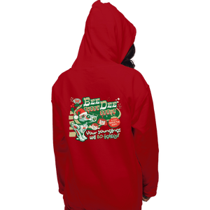 Daily_Deal_Shirts Pullover Hoodies, Unisex / Small / Red Buddy Droid