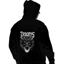 Load image into Gallery viewer, Shirts Pullover Hoodies, Unisex / Small / Black Dracarys Metal
