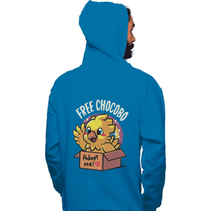 Shirts Zippered Hoodies, Unisex / Small / Royal Blue Adopt A Chocobo