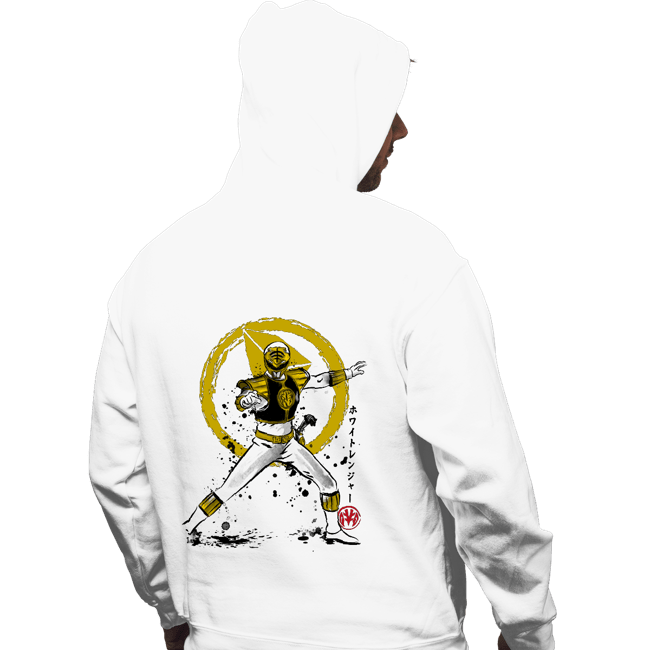 Daily_Deal_Shirts Pullover Hoodies, Unisex / Small / White White Ranger Sumi-e