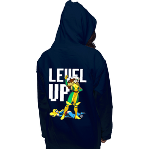 Secret_Shirts Pullover Hoodies, Unisex / Small / Navy Rogue Levels Up