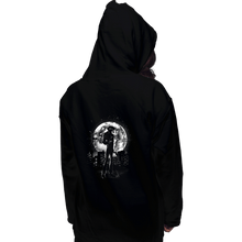 Load image into Gallery viewer, Shirts Pullover Hoodies, Unisex / Small / Black Moonlight Cowboy
