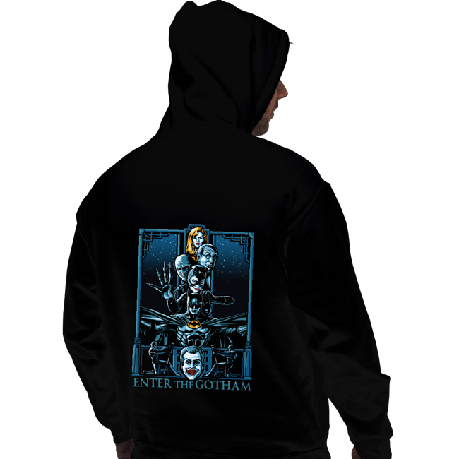Daily_Deal_Shirts Pullover Hoodies, Unisex / Small / Black Enter The Gotham