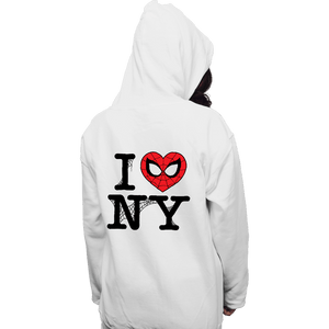 Daily_Deal_Shirts Pullover Hoodies, Unisex / Small / White I Spider NY