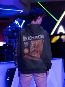 Daily_Deal_Shirts Pullover Hoodies, Unisex / Small / Black Necronomicon Long Sleeve