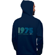 Load image into Gallery viewer, Secret_Shirts Pullover Hoodies, Unisex / Small / Navy Amity Island 1975
