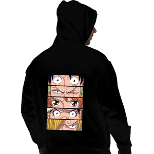 Daily_Deal_Shirts Pullover Hoodies, Unisex / Small / Black Straw Hat Eyes