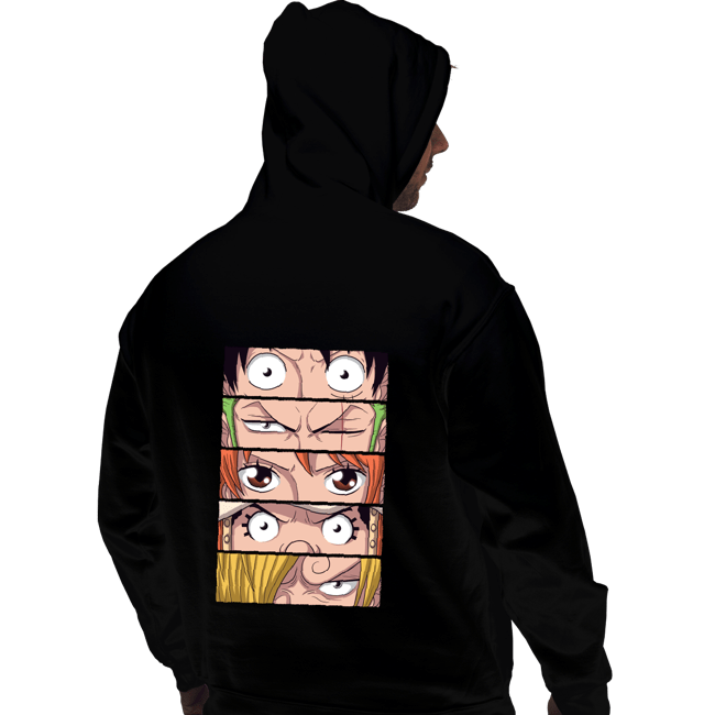 Daily_Deal_Shirts Pullover Hoodies, Unisex / Small / Black Straw Hat Eyes