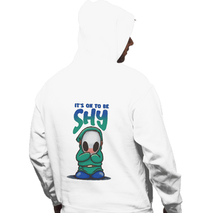Shirts Pullover Hoodies, Unisex / Small / White Shy!