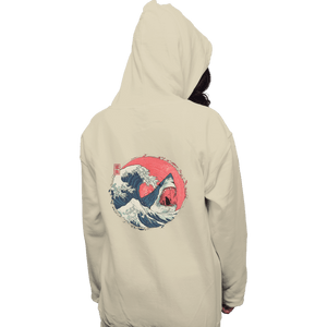 Daily_Deal_Shirts Pullover Hoodies, Unisex / Small / Sand The Great Shark
