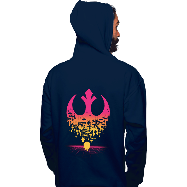 Daily_Deal_Shirts Pullover Hoodies, Unisex / Small / Navy Fractured Rebellion 1984