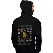 Load image into Gallery viewer, Shirts Pullover Hoodies, Unisex / Small / Black Mighty Morphin Christmas
