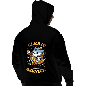 Daily_Deal_Shirts Pullover Hoodies, Unisex / Small / Black Cleric At Your Service