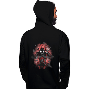 Shirts Zippered Hoodies, Unisex / Small / Black Red Riot Hero