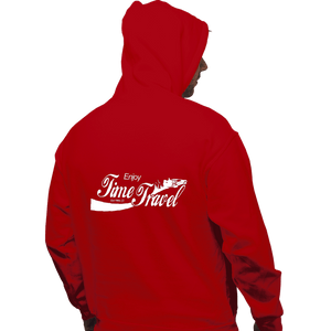 Shirts Pullover Hoodies, Unisex / Small / Red Enjoy Time Travel