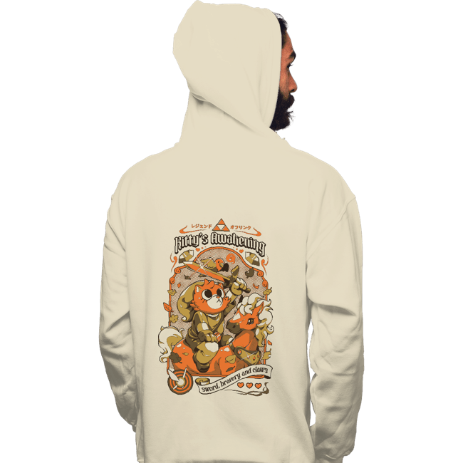 Daily_Deal_Shirts Pullover Hoodies, Unisex / Small / Sand Kitty's Awakening