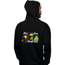 Load image into Gallery viewer, Daily_Deal_Shirts Pullover Hoodies, Unisex / Small / Black Live, Laugh, I Bring You Love
