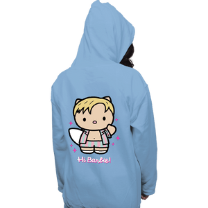 Daily_Deal_Shirts Pullover Hoodies, Unisex / Small / Royal Blue Waving Doll