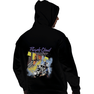 Shirts Pullover Hoodies, Unisex / Small / Black Purple Cloud