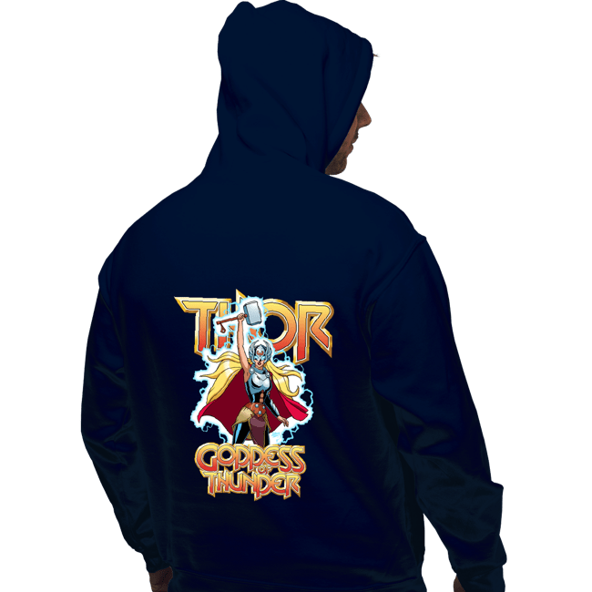 Daily_Deal_Shirts Pullover Hoodies, Unisex / Small / Navy Mighty Thor