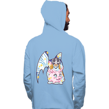 Load image into Gallery viewer, Shirts Pullover Hoodies, Unisex / Small / Royal Blue Magical Silhouettes - Patamon
